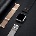 DUX DUCIS Strap Milanese Magnetický kovový řemínek pro Apple Watch 38/40/41mm, růžovo-zlatý
