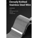 DUX DUCIS Strap Milanese Magnetický kovový řemínek pro Apple Watch 38/40/41mm, růžovo-zlatý