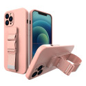 Kryt Hurtel Rope case pro iPhone 12 Pro Max – růžová