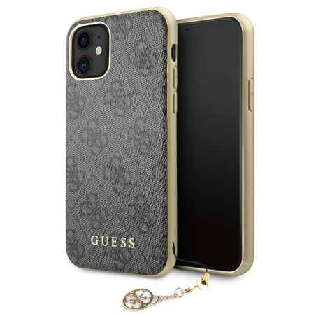 Kryt Guess 4G Charms GUHCN61GF4GGR iPhone 11/XR - šedá