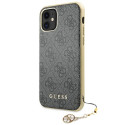 Kryt Guess 4G Charms GUHCN61GF4GGR iPhone 11/XR - šedá
