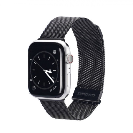 DUX DUCIS Strap Milanese Magnetický kovový řemínek pro Apple Watch 42/44/45/49mm, černý