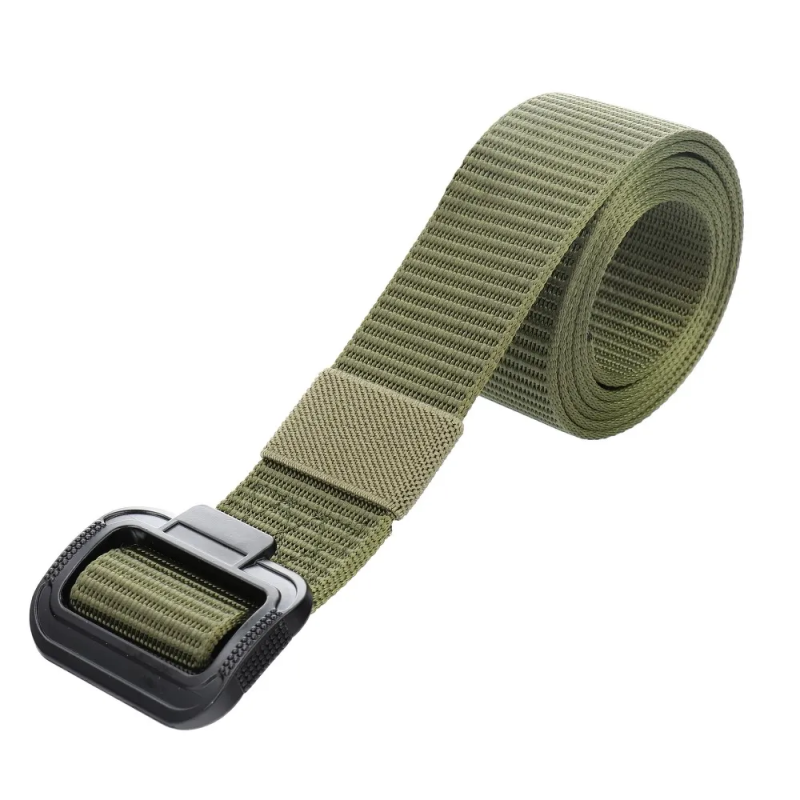 AG PREMIUM Tactical opasek 120cm s hliníkovou přezkou, khaki zelený
