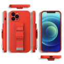 Hurtel Rope case gelové pouzdro iPhone 12 Pro Max - tmavě zelené