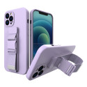 Kryt Hurtel Rope case pro iPhone 12 Pro Max – fialová