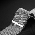 DUX DUCIS Strap Milanese Magnetický kovový řemínek pro Apple Watch 42/44/45/49mm, stříbrný