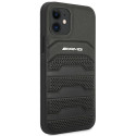 Kryt Mercedes-AMG AMG Leather Lines iPhone 12 mini černý