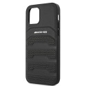 Kryt Mercedes-AMG AMG Leather Lines iPhone 12 mini černý
