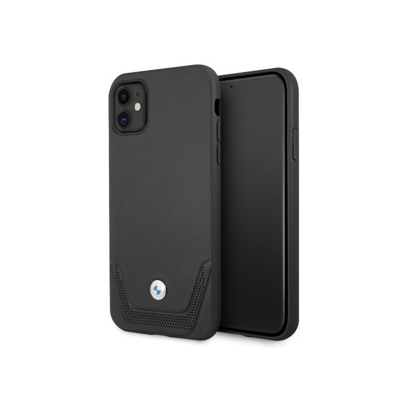 Kryt BMW PERFORATE pro iPhone 11 / iPhone XR - černý