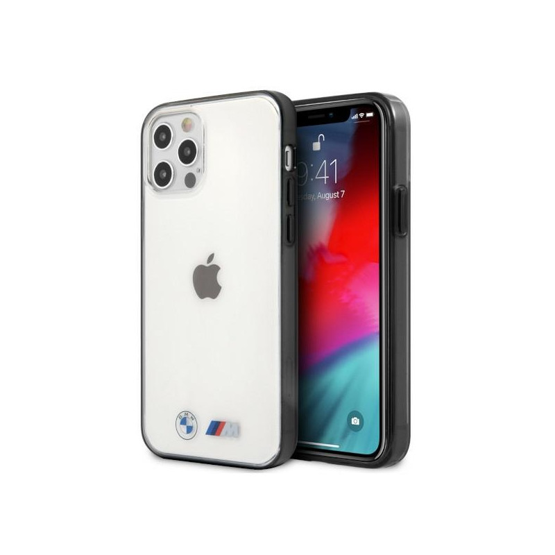 Kryt BMW SANDoblast pro iPhone 12 Pro Max - transparentní