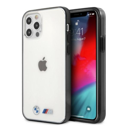 Kryt BMW Sandblast pro iPhone 12 Pro Max - transparentní