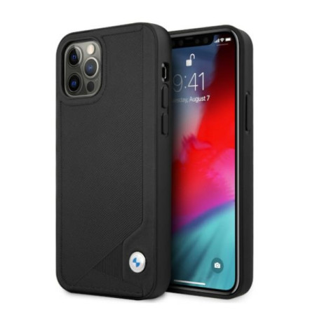 Kryt BMW Deboss pro iPhone 12 Pro Max - černý