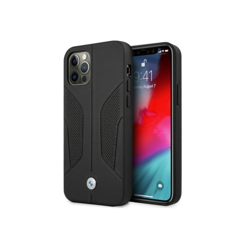 Pouzdro BMW PERFORATED SIDES pro iPhone 12 Pro Max - černé