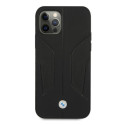 Pouzdro BMW PERFORATED SIDES iPhone 12 Pro Max - černé