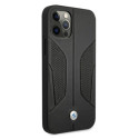 Pouzdro BMW PERFORATED SIDES iPhone 12 Pro Max - černé