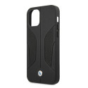 Pouzdro BMW PERFORATED SIDES iPhone 12 Pro Max - černé