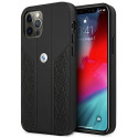 Kryt BMW Curve Perforate pro iPhone 12 Pro Max - černý