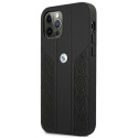 Kryt BMW Curve Perforate pro iPhone 12 Pro Max - černý