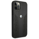 Kryt BMW Curve Perforate pro iPhone 12 Pro Max - černý