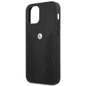 Kryt BMW Curve Perforate pro iPhone 12 Pro Max - černý