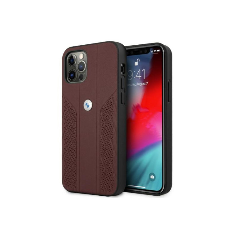 Kryt BMW Curve Perforate pro iPhone 12 Pro Max - červená