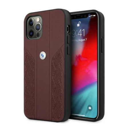 Kryt BMW Curve Perforate pro iPhone 12 Pro Max - červená