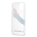 Kryt BMW MOTORSPORT Tricolor pro iPhone 12 Pro Max - transparentní