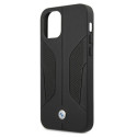 Pouzdro BMW Perforated Sides iPhone 12/12 Pro černé