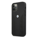 Pouzdro BMW Curve Perforate pro iPhone 12/12 Pro - černé