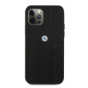 Pouzdro BMW Curve Perforate pro iPhone 12/12 Pro - černé