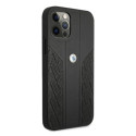 Pouzdro BMW Curve Perforate pro iPhone 12/12 Pro - černé