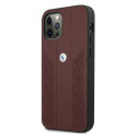 Pouzdro BMW Curve Perforate pro iPhone 12/12 Pro - červené