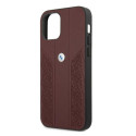 Pouzdro BMW Curve Perforate pro iPhone 12/12 Pro - červené