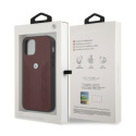 Pouzdro BMW Curve Perforate pro iPhone 12/12 Pro - červené