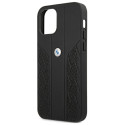 Kryt BMW CURVE PERFORATE pro iPhone 12 mini - černý