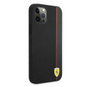 Kryt Ferrari On Track – Stripe pro iPhone 12 Pro Max černý