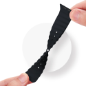 DUX DUCIS Strap OceanWave Silikonový řemínek pro Apple Watch 38/40/41, šedý