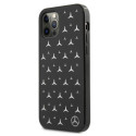 Kryt Mercedes SILVER STARS Pattern iPhone 12 Pro Max - černý