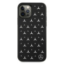 Kryt Mercedes SILVER STARS Pattern iPhone 12 Pro Max - černý