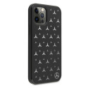 Kryt Mercedes SILVER STARS Pattern iPhone 12 Pro Max - černý