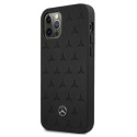 Kryt Mercedes STARs Pattern iPhone 12 Pro Max - černý