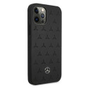 Kryt Mercedes STARs Pattern iPhone 12 Pro Max - černý
