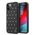 Kryt Mercedes SILVER STARS Pattern iPhone 12/12 Pro černý