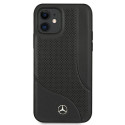 Kryt Mercedes perforovaný kožený iPhone 12 mini černý