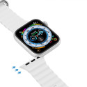 DUX DUCIS Strap OceanWave Silikonový řemínek pro Apple Watch 42/44/45, bílý