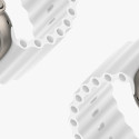 DUX DUCIS Strap OceanWave Silikonový řemínek pro Apple Watch 42/44/45, bílý