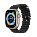 DUX DUCIS Strap OceanWave Silikonový řemínek pro Apple Watch 42/44/45, černý