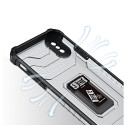 Kryt Hurtel Crystal Ring Case Tough pro iPhone XS Max - červený