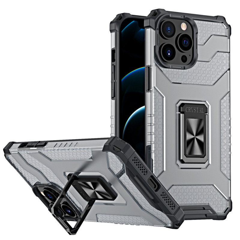 Kryt Hurtel CRYSTAL RING CASE pro iPhone 12 Pro - černá
