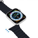 DUX DUCIS Strap OceanWave Silikonový řemínek pro Apple Watch 42/44/45, šedý